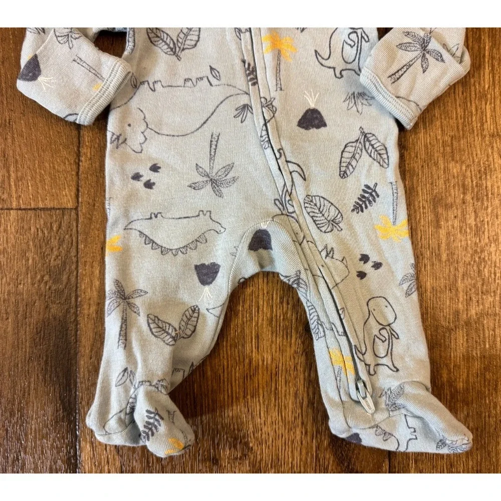 Carters Preemie Baby Boy Sleeper Dinosaurs Volcano Outfit Zipper Reborn‎ Doll